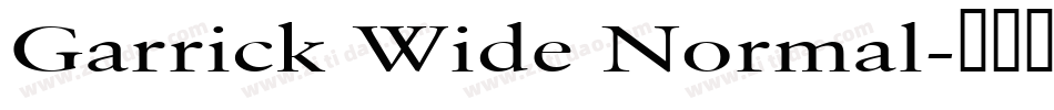 Garrick Wide Normal字体转换